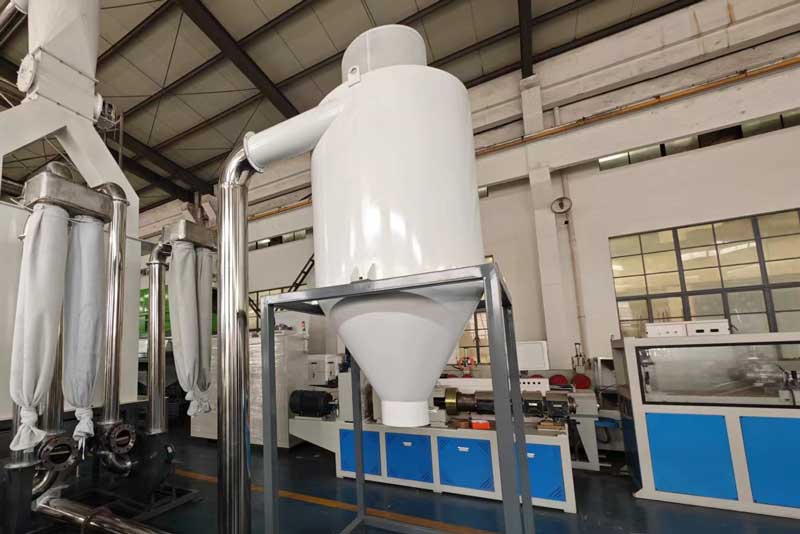 Cyclone silo of PET washing line