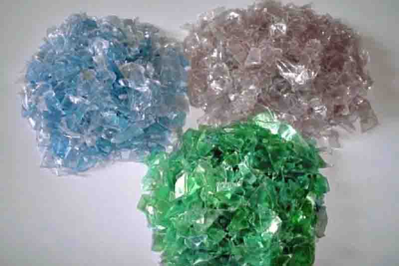 recycling PET bottles with machines