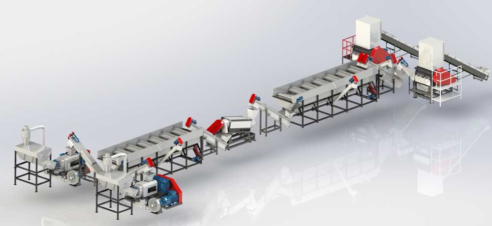 PP woven bag washing line
