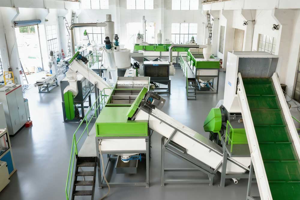 GANGSU Machinery plastic recycling equipment factory workshop